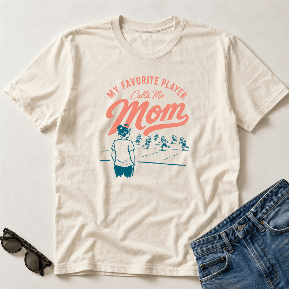 My Favorite player calls me mom retro T-Shirt T-Shirt