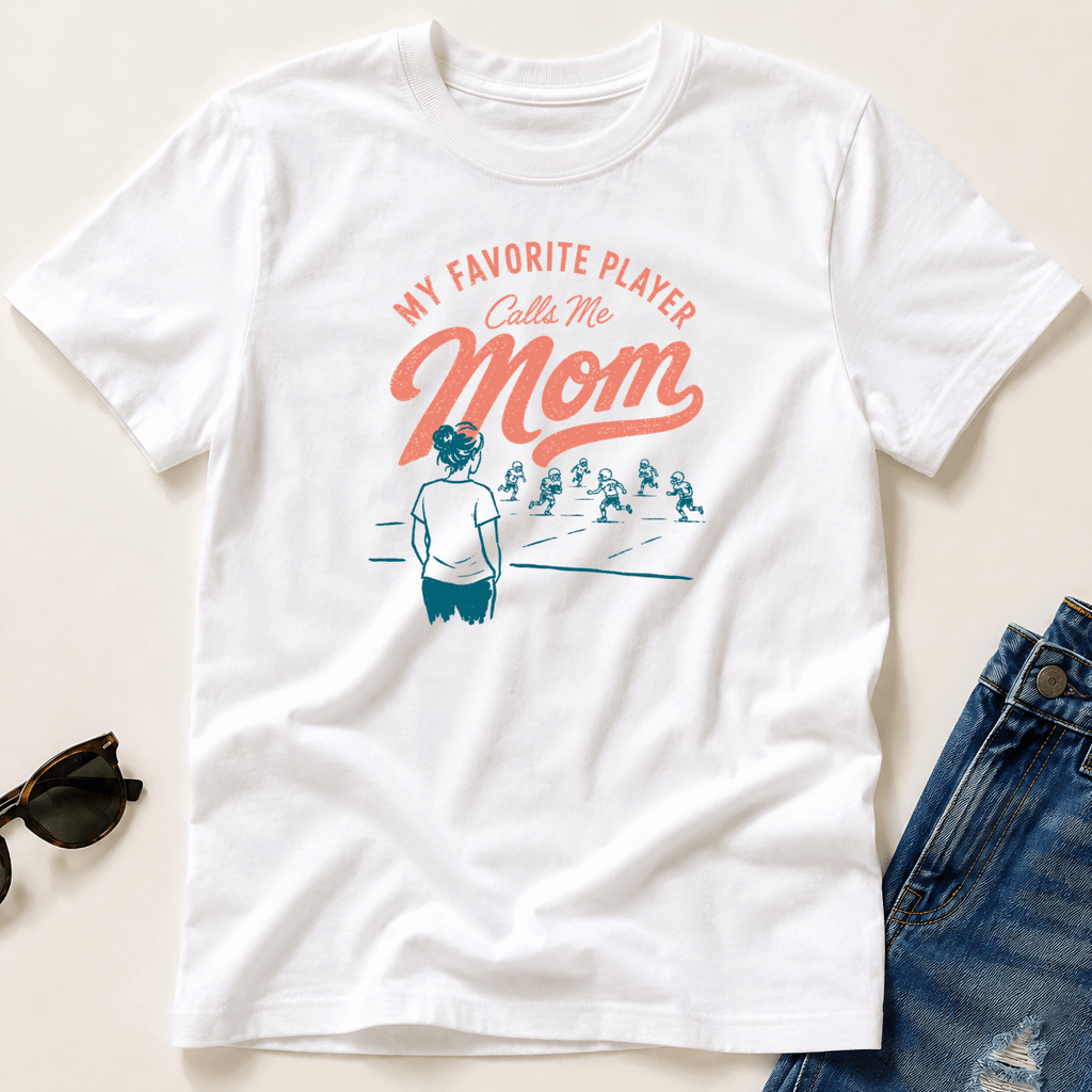 My Favorite player calls me mom retro T-Shirt T-Shirt
