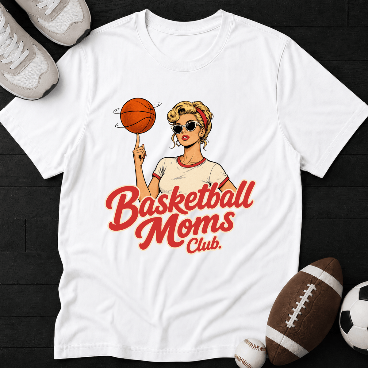 Basketball Moms Club. Blond T-Shirt