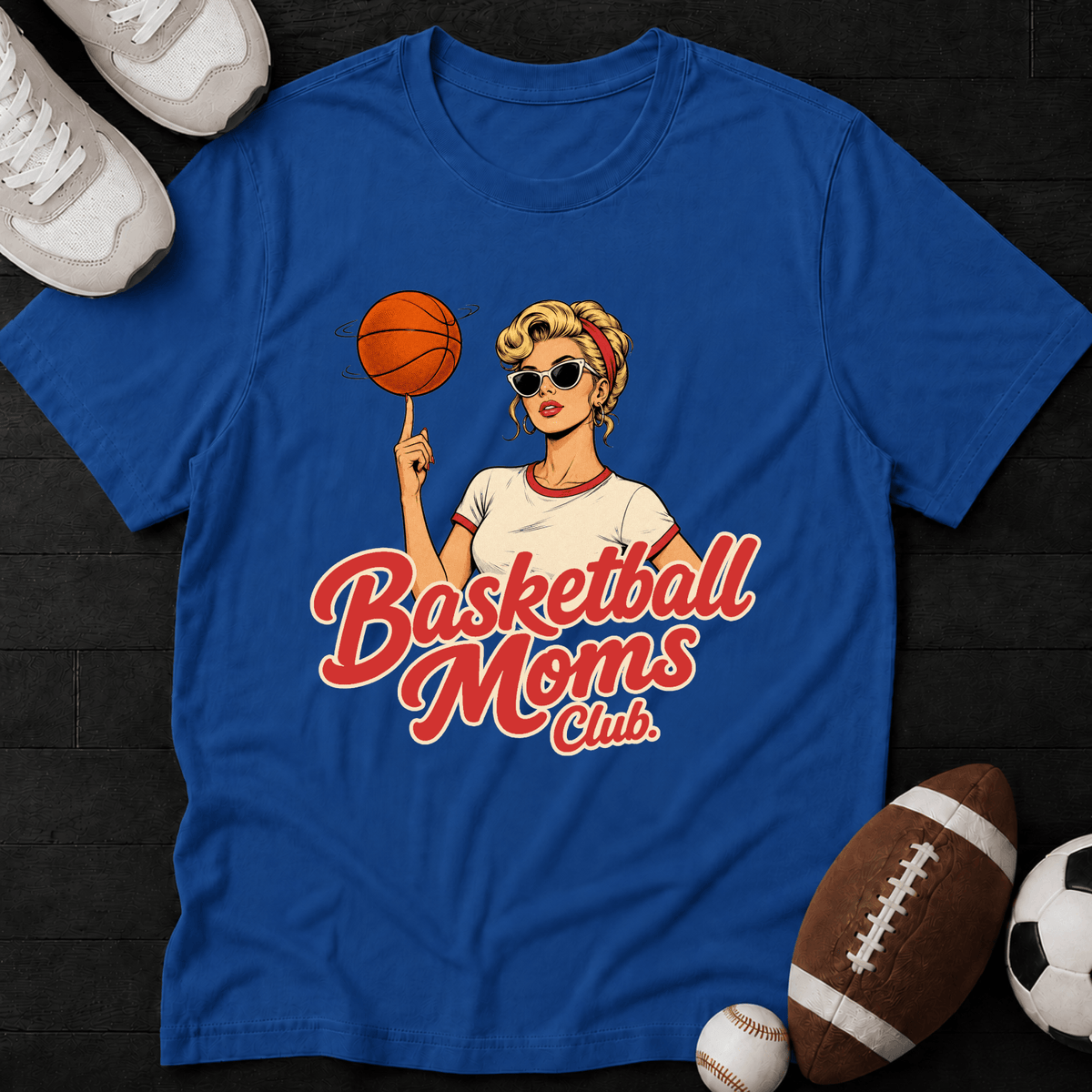 Basketball Moms Club. Blond T-Shirt
