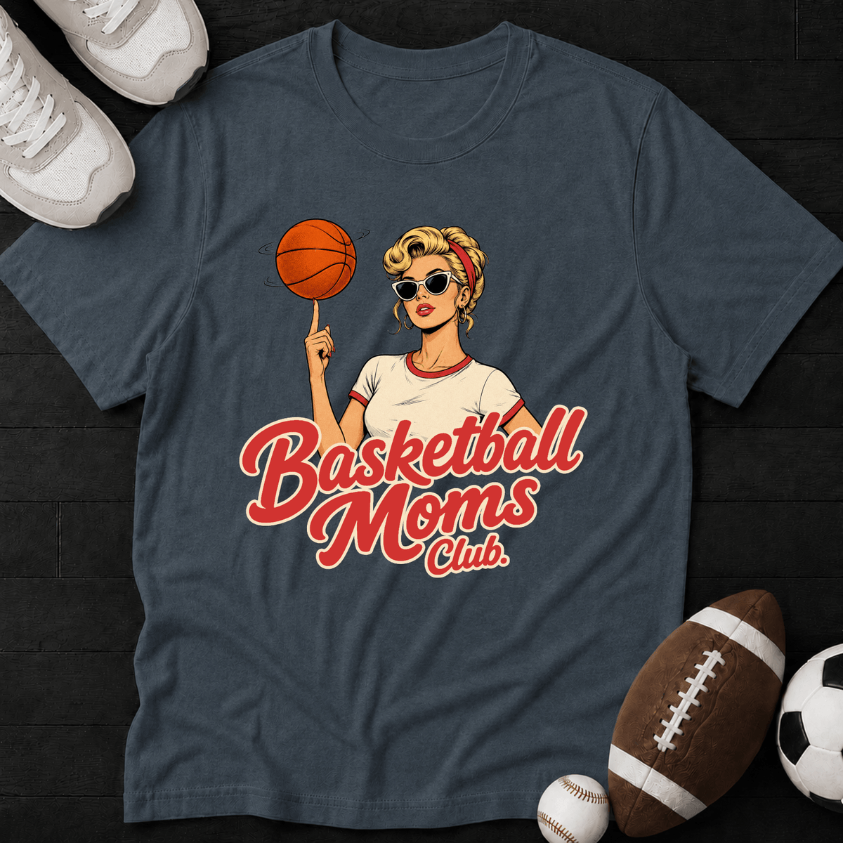 Basketball Moms Club. Blond T-Shirt