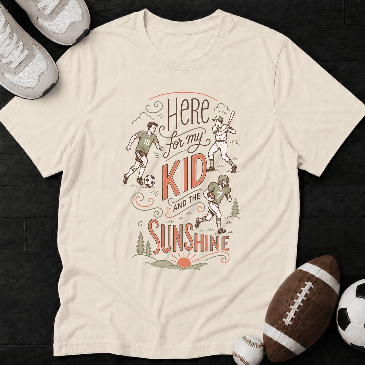 Here for My Kid and the Sunshine (Classic) T-Shirt