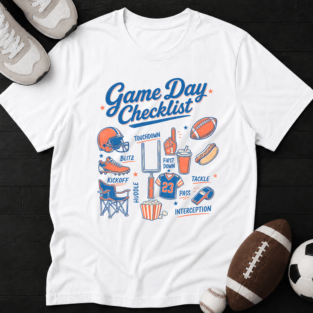 Game day checklist T-Shirt