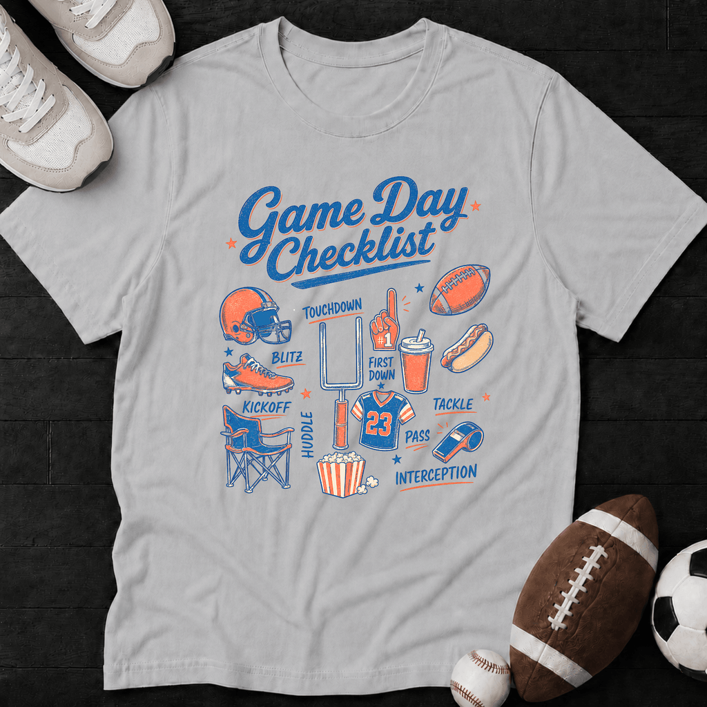 Game day checklist T-Shirt