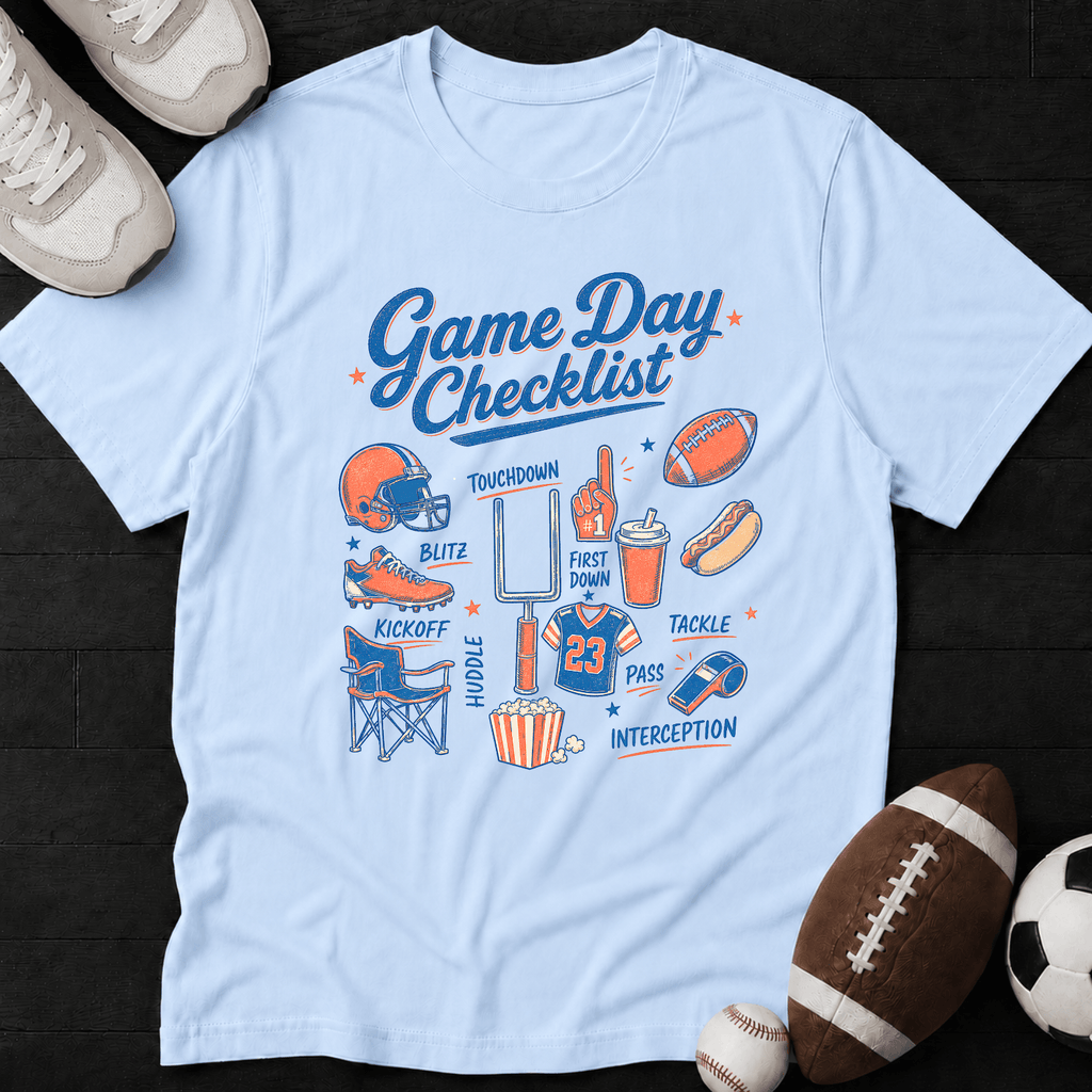 Game day checklist T-Shirt