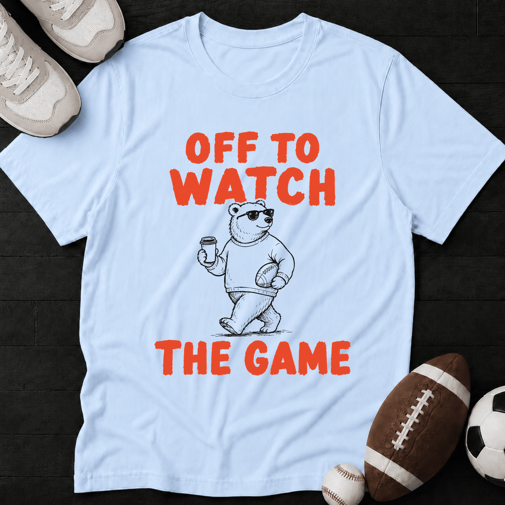Off to Watch the Game Football T-Shirt