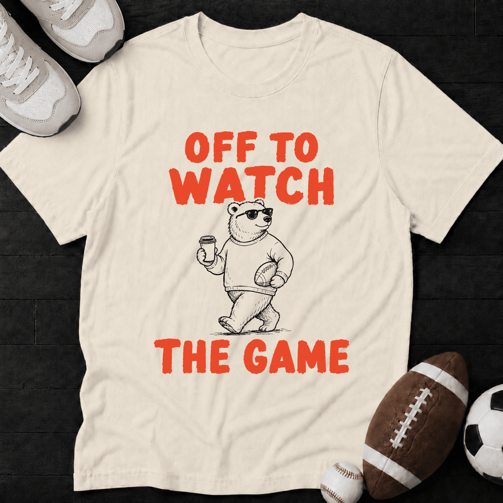 Off to Watch the Game Football T-Shirt