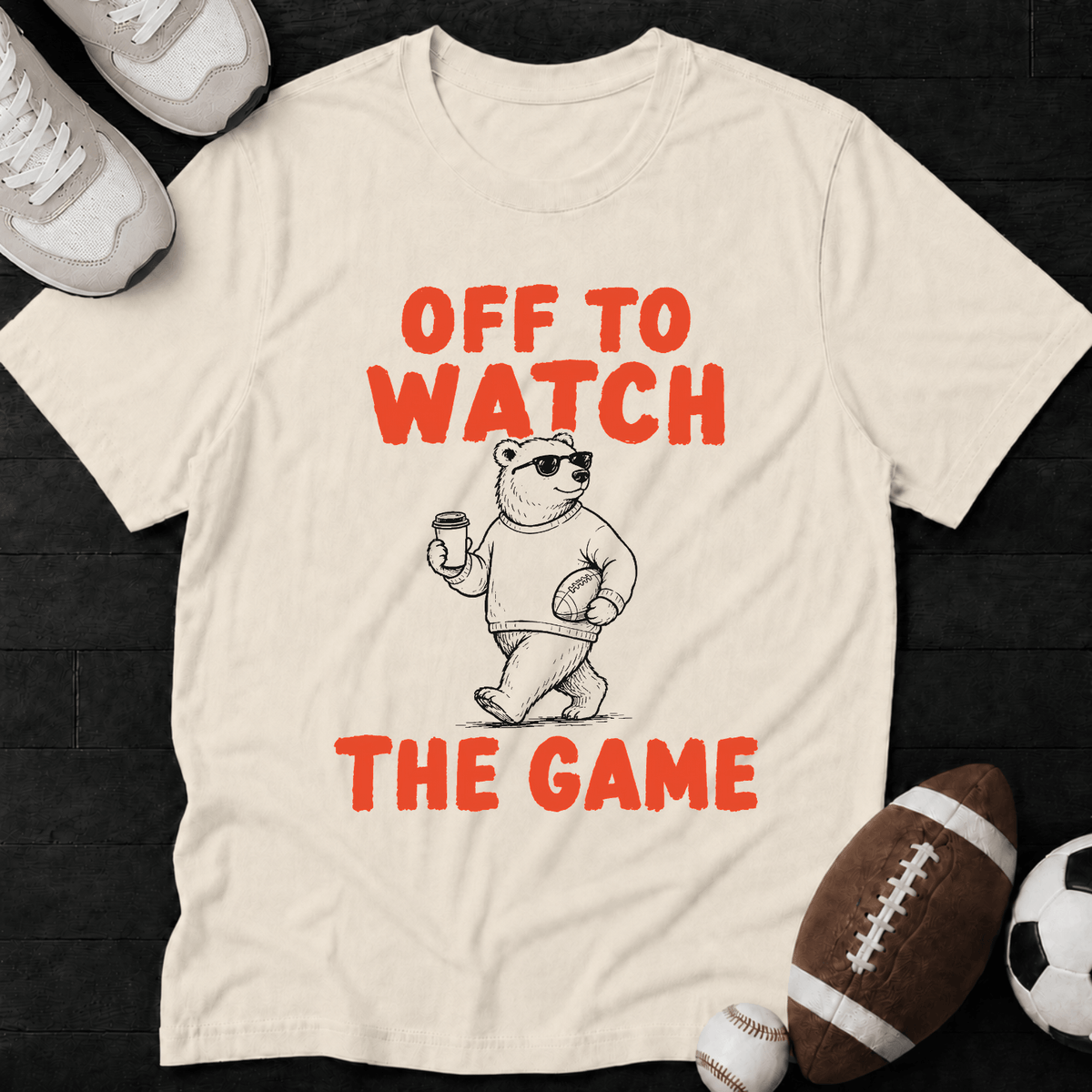 Off to Watch the Game Football T-Shirt