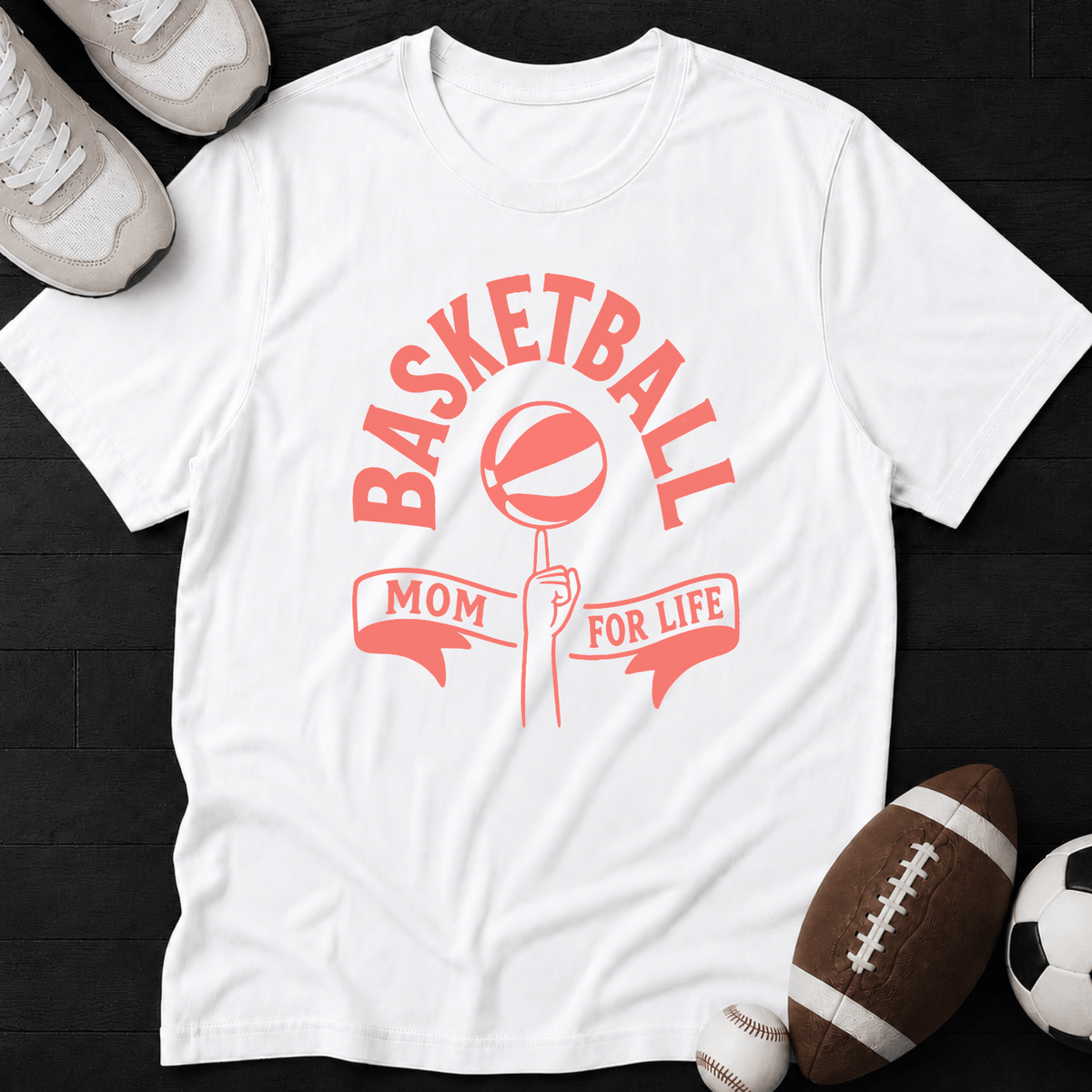 Basketball Mom For Life T-Shirt