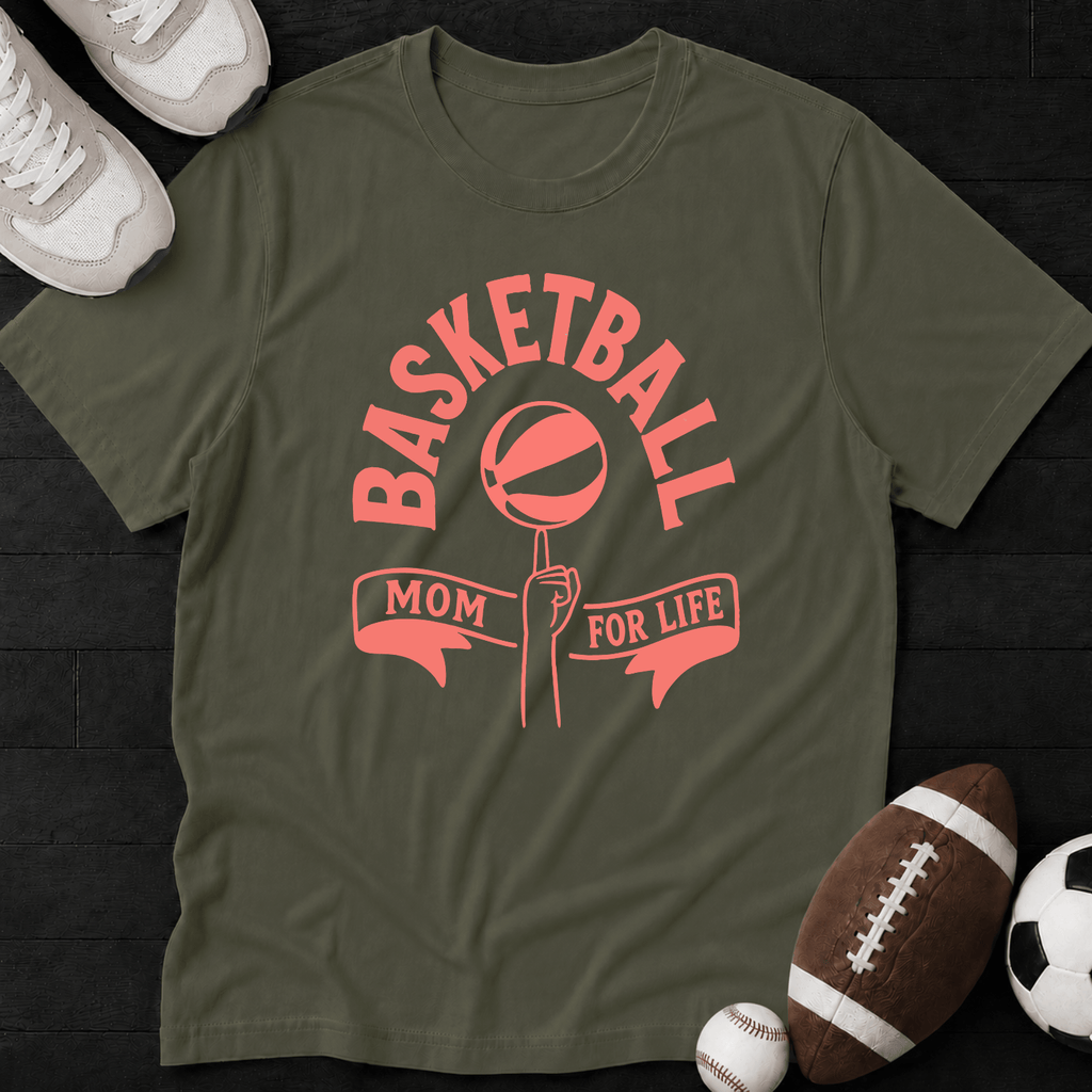 Basketball Mom For Life T-Shirt