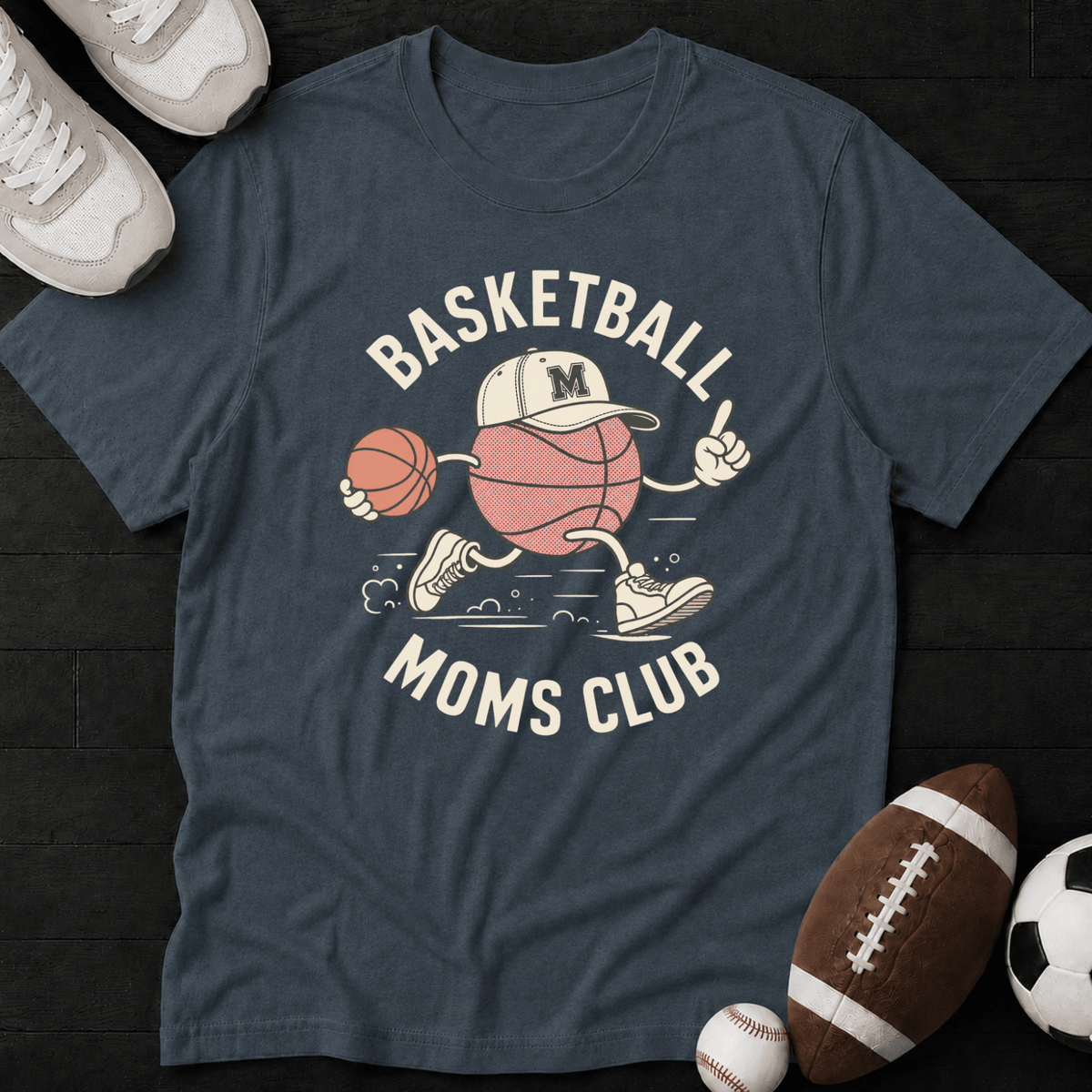 Basketball Moms Club Mascot T-Shirt
