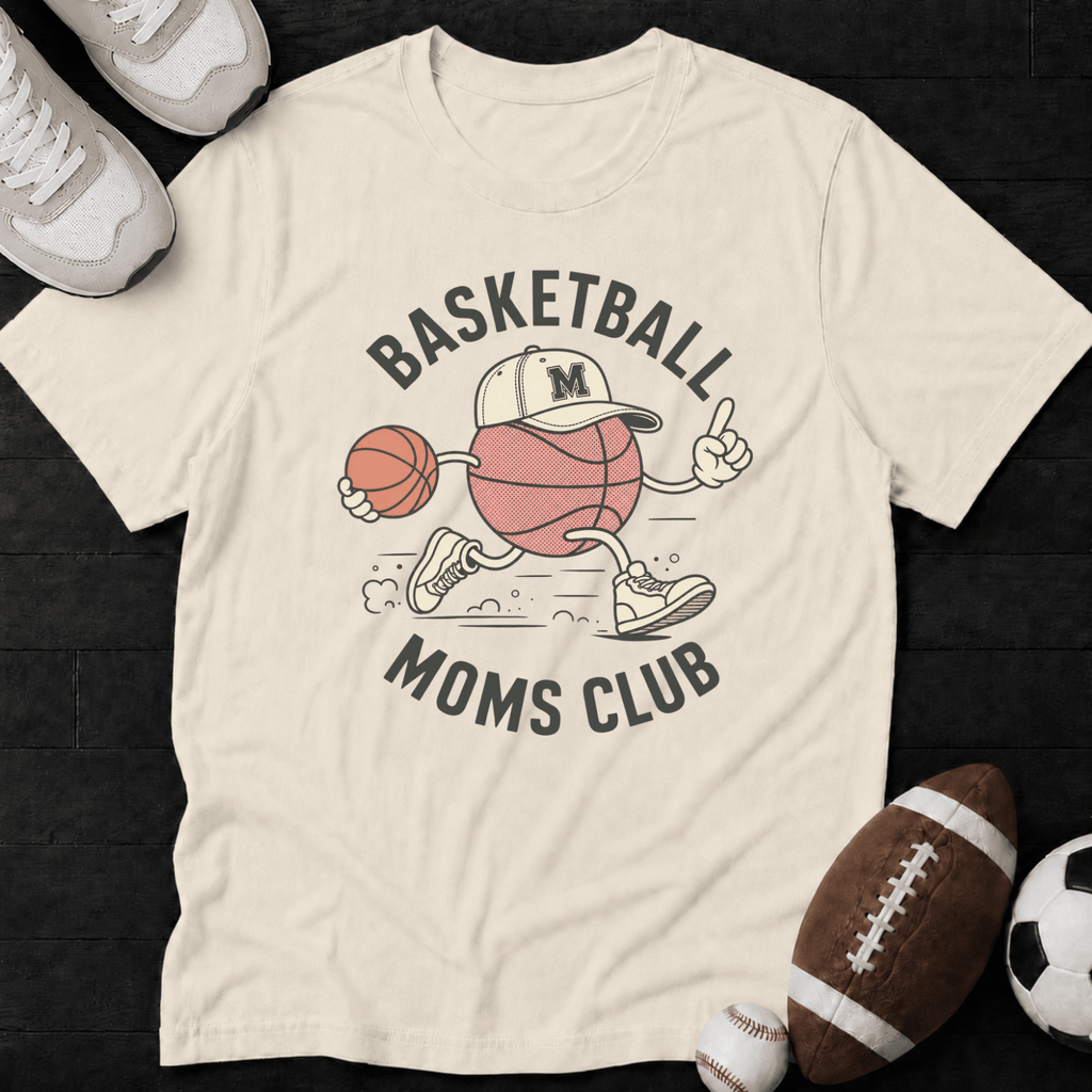 Basketball Moms Club Mascot T-Shirt