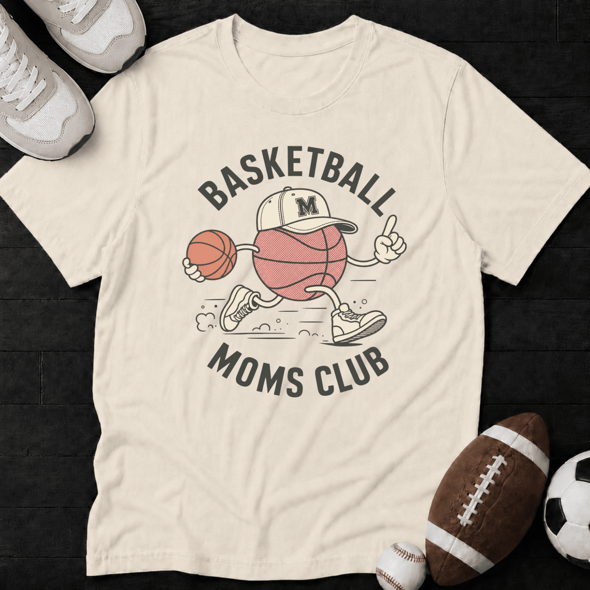 Basketball Moms Club Mascot T-Shirt