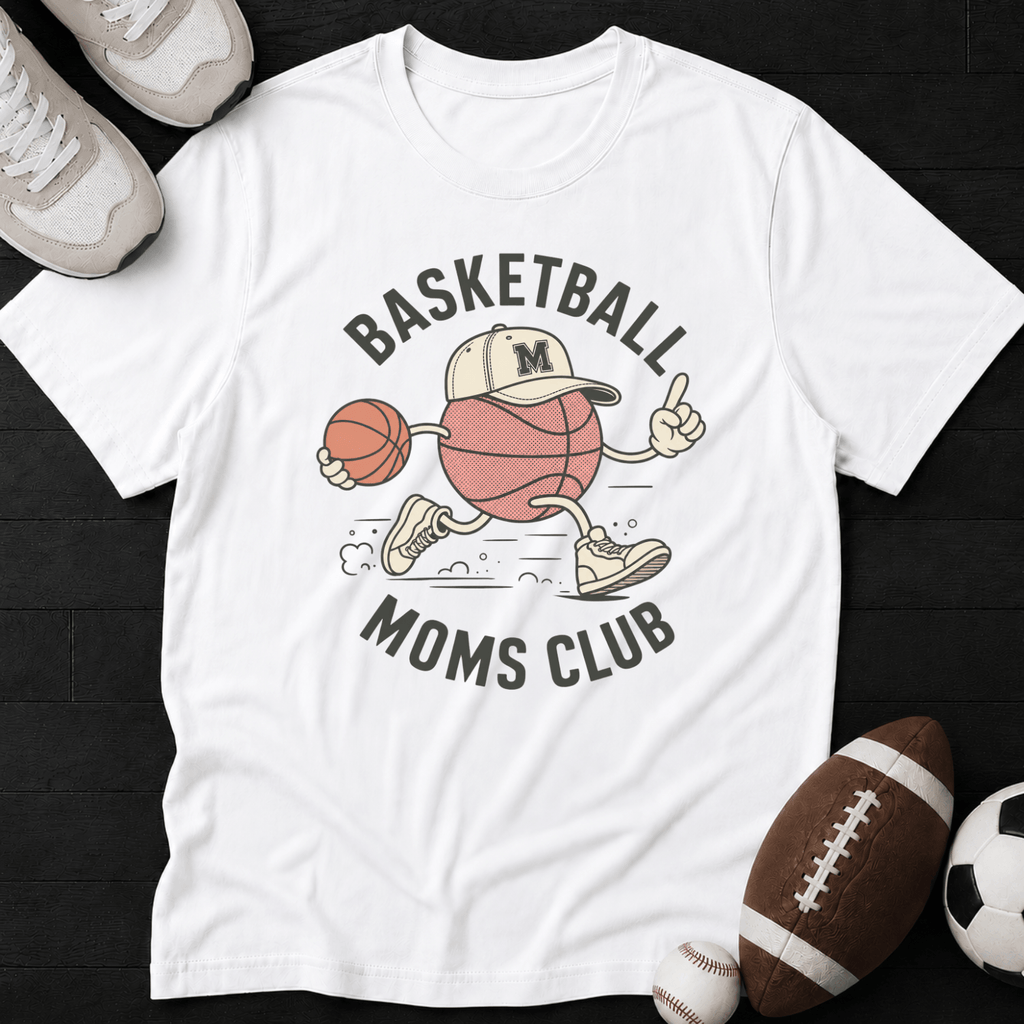 Basketball Moms Club Mascot T-Shirt