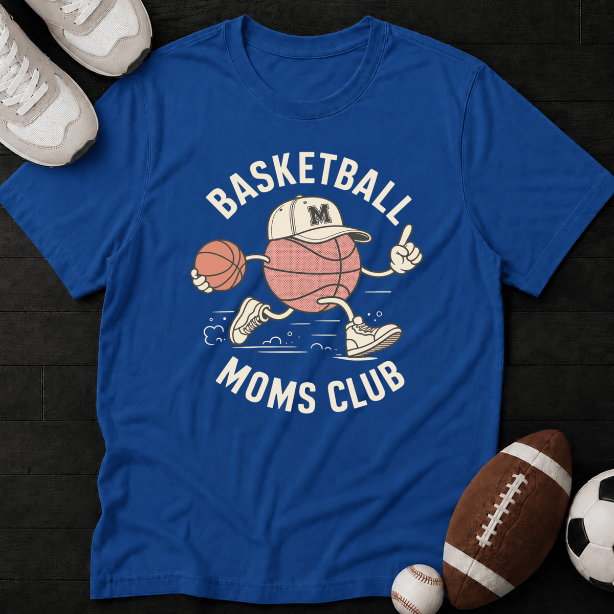 Basketball Moms Club Mascot T-Shirt