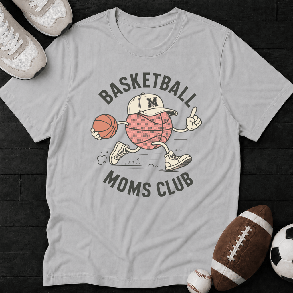 Basketball Moms Club Mascot T-Shirt