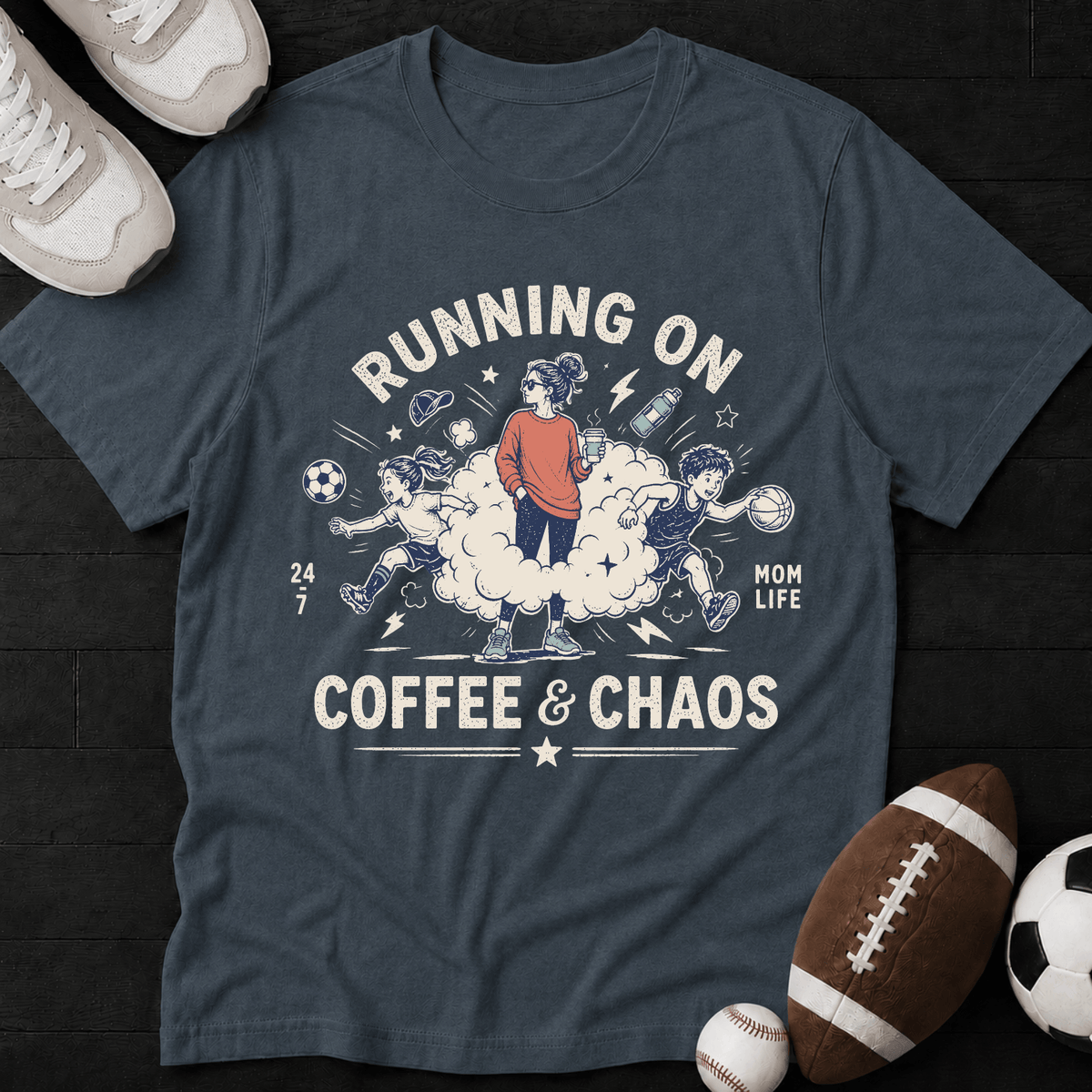 Running on Coffee & Chaos T-Shirt
