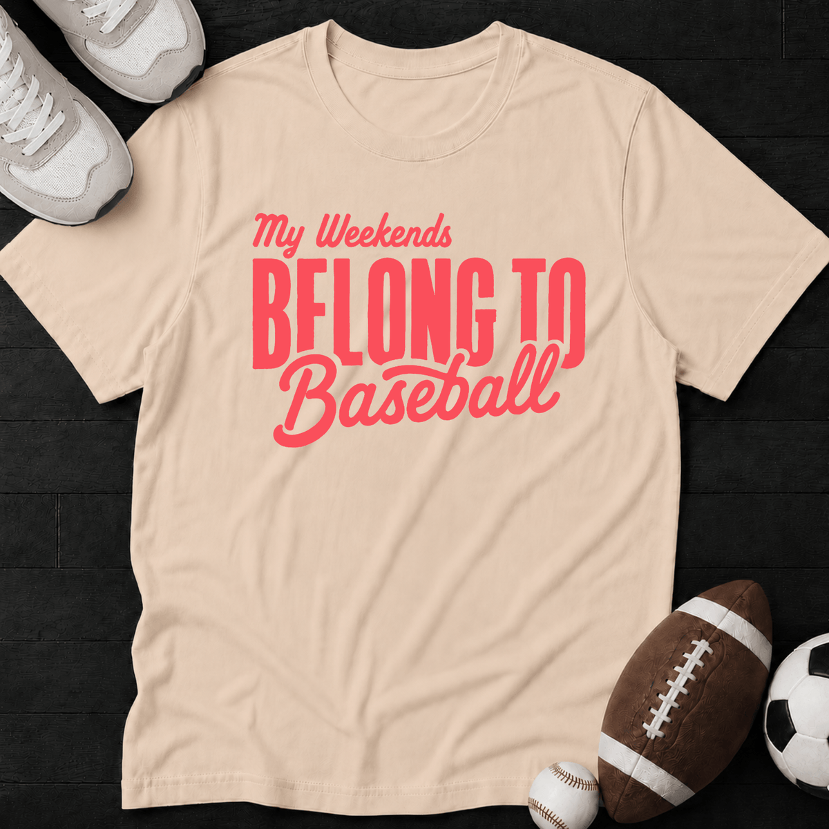 My weekends belong to Baseball T-shirt