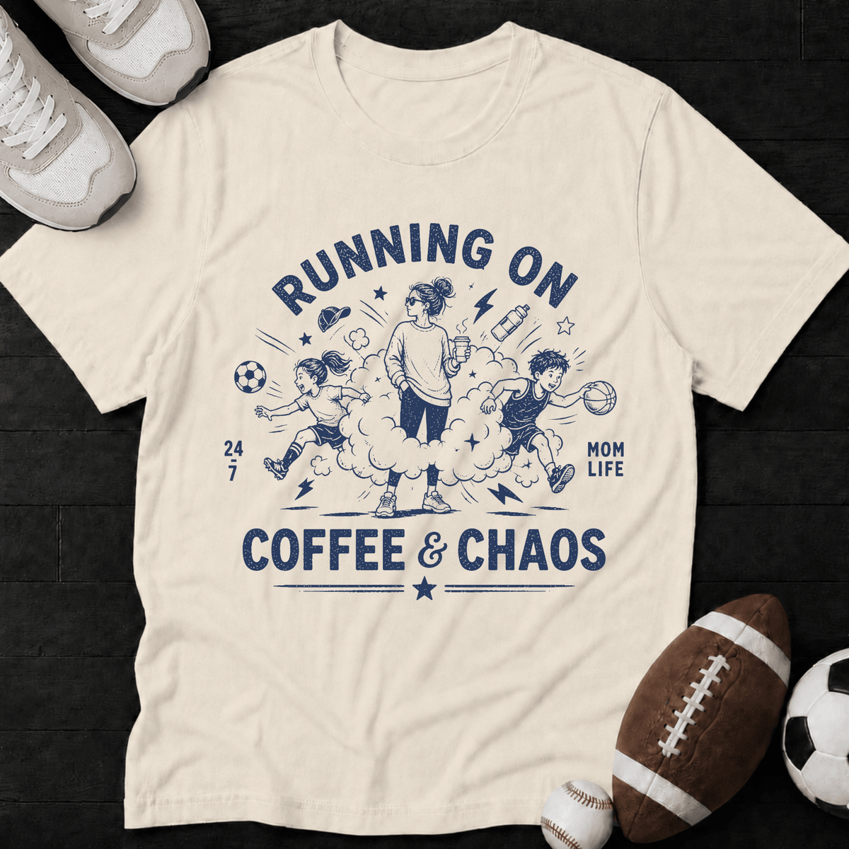 Running on Coffee & Chaos T-Shirt