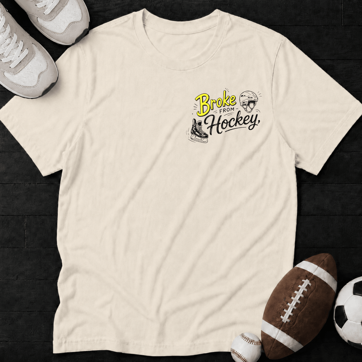 Broke from Hockey, Rich in Memories T-Shirt