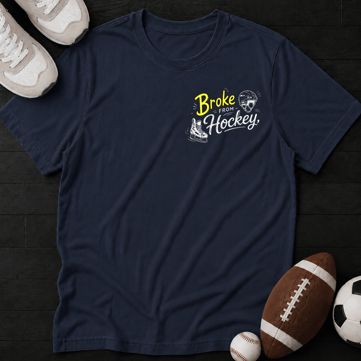 Broke from Hockey, Rich in Memories T-Shirt