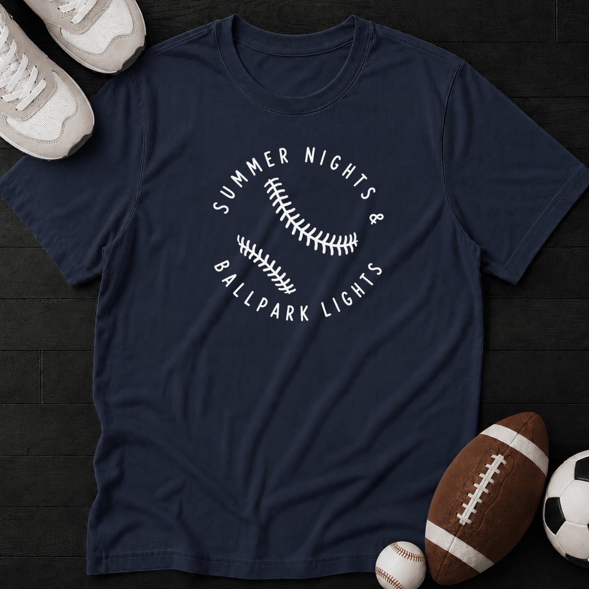 Summer nights & Ballpark lights T-Shirt
