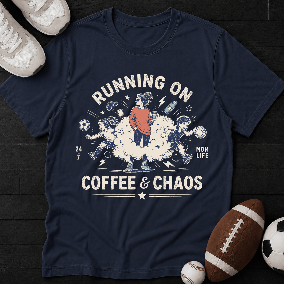 Running on Coffee & Chaos T-Shirt