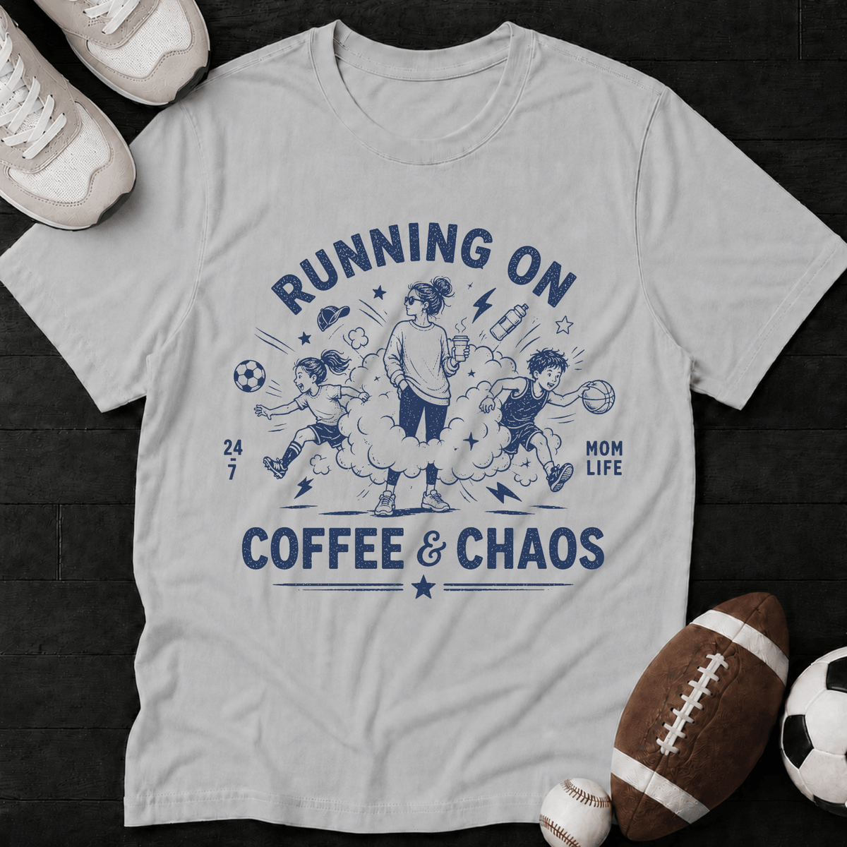 Running on Coffee & Chaos T-Shirt