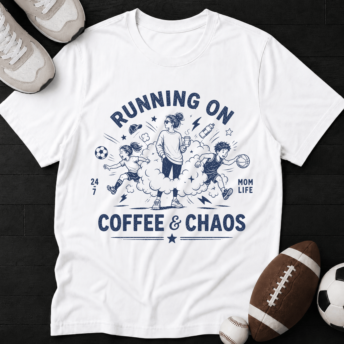 Running on Coffee & Chaos T-Shirt