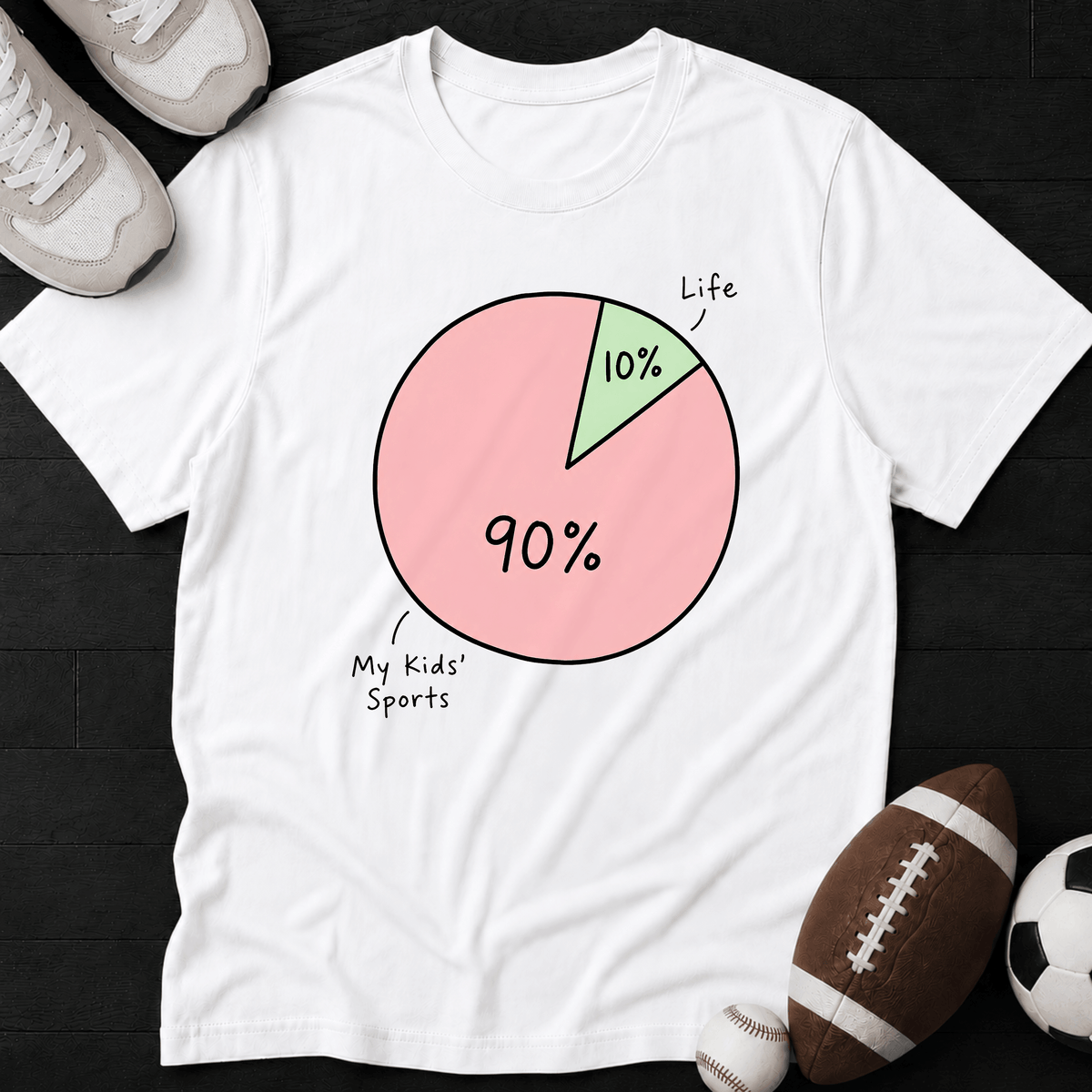 Kids' Sports 90% / Life 10% T-Shirt